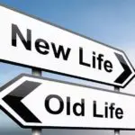 Sign Pointing New Life Hypnotherapy Benefits Over Old Life